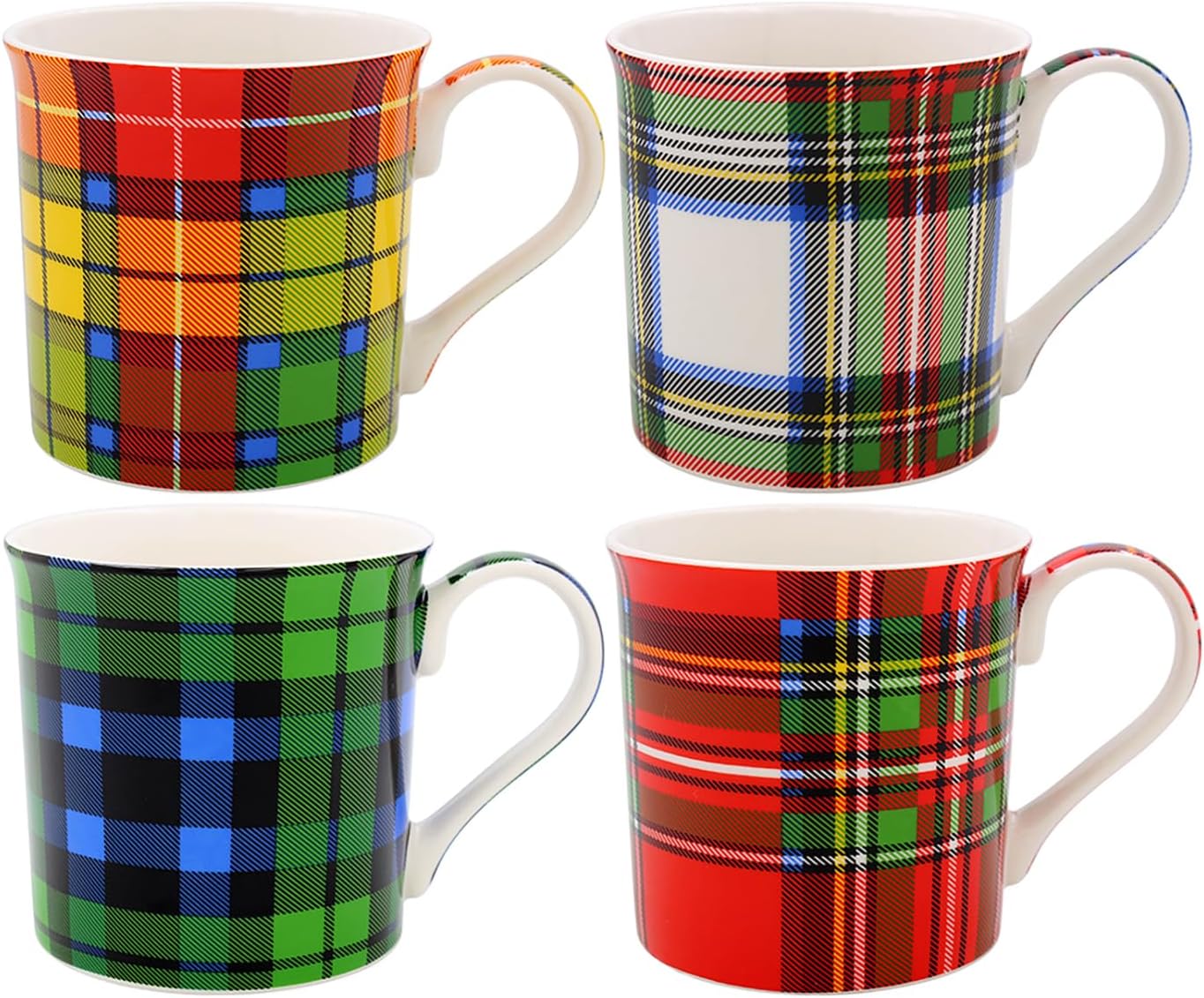 The Leonardo Collection Lesser & Pavey British Designed Willow Bough Coffee Mug | Ceramic Coffee Mugs for Home or Work | Large Mugs for Hot Drinks | Tea and Coffee Cups - Set of 2