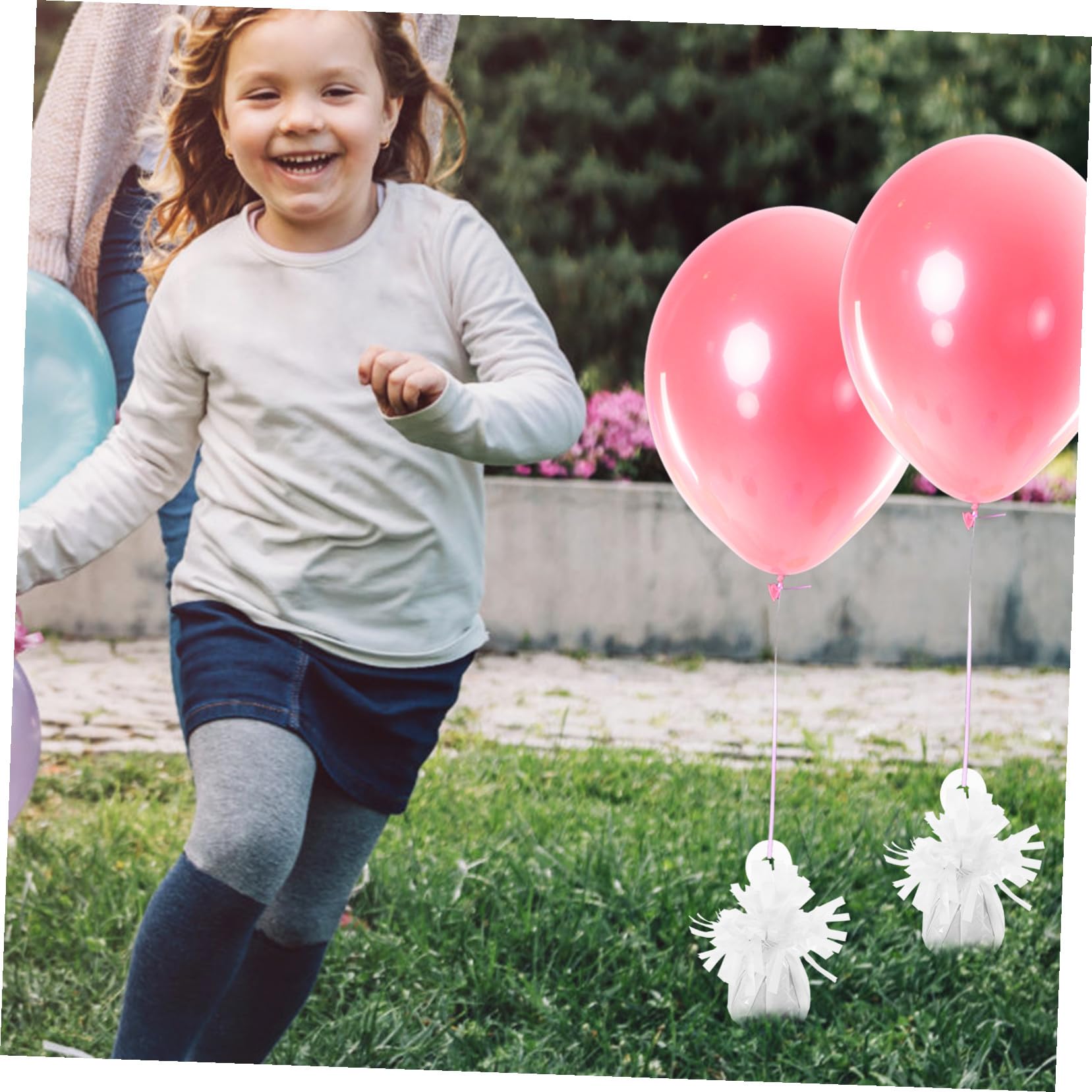 Pesini per Palloncini 6 Pezzi Blocchi in Pvc e Cemento | Palloncini in Lattice ed Elio, Facile da Usare, per Eventi e Festività