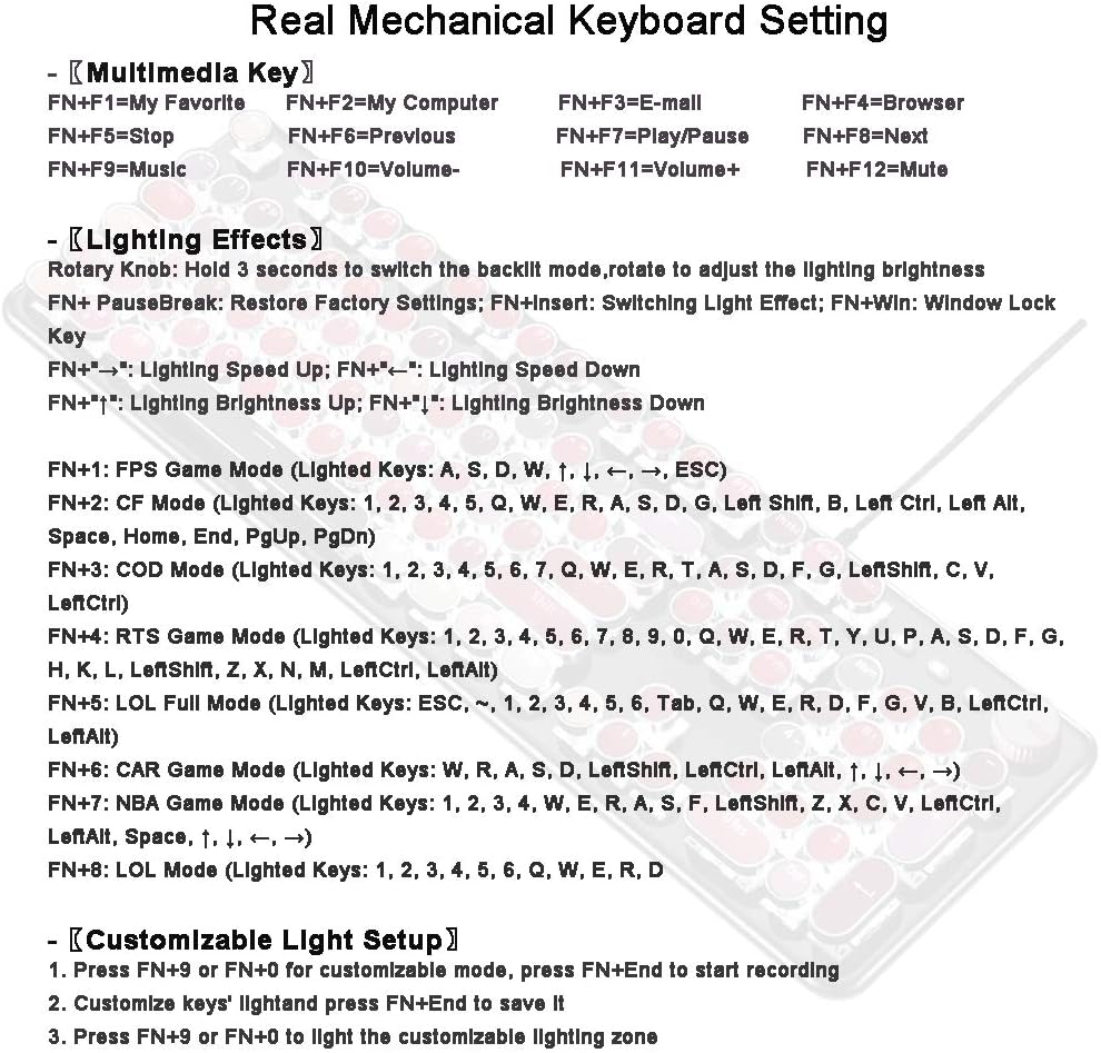 Review Discount Mechanical Gaming Keyboard,Soke-Six Punk Typewriter-Style USB Wired LED Backlit Gamer Keyboard,104-Key Anti-Ghosting,Blue Switch,Metal Matte Panel, Lipstick Color Design for Windows Mac PC Laptop One-Day Sale: Up to 70% Off Mechanical Gaming Keyboard,Soke-Six Punk Typewriter-Style USB Wired LED Backlit Gamer Keyboard,104-Key Anti-Ghosting,Blue Switch,Metal Matte Panel, Lipstick Color Design for Windows Mac PC Laptop