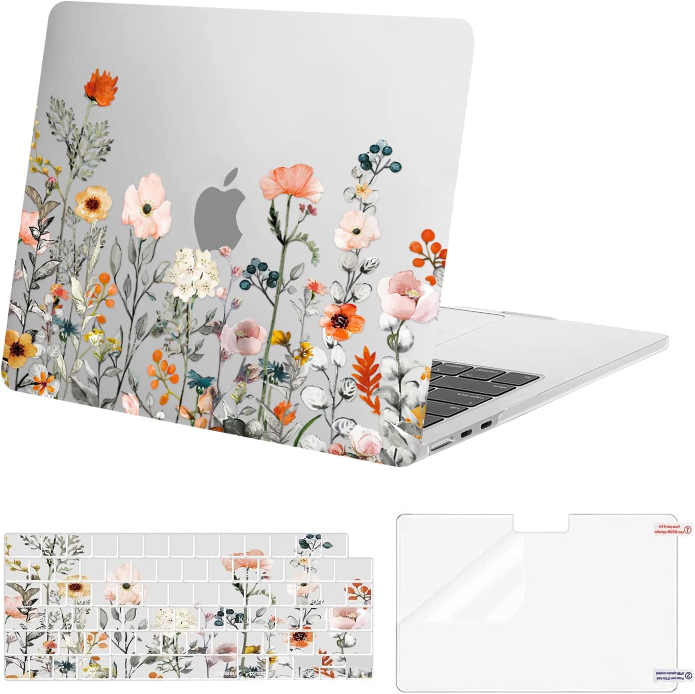 TeDaWen Compatibile MacBook Air 13.6 pollici Custodia 2022-2025 Modello di rilascio: chip A3240 M4 A3113 M3 A2681 M2, custodia rigida per laptop con motivo stampato per MacBook Air 13.6, cervello A5