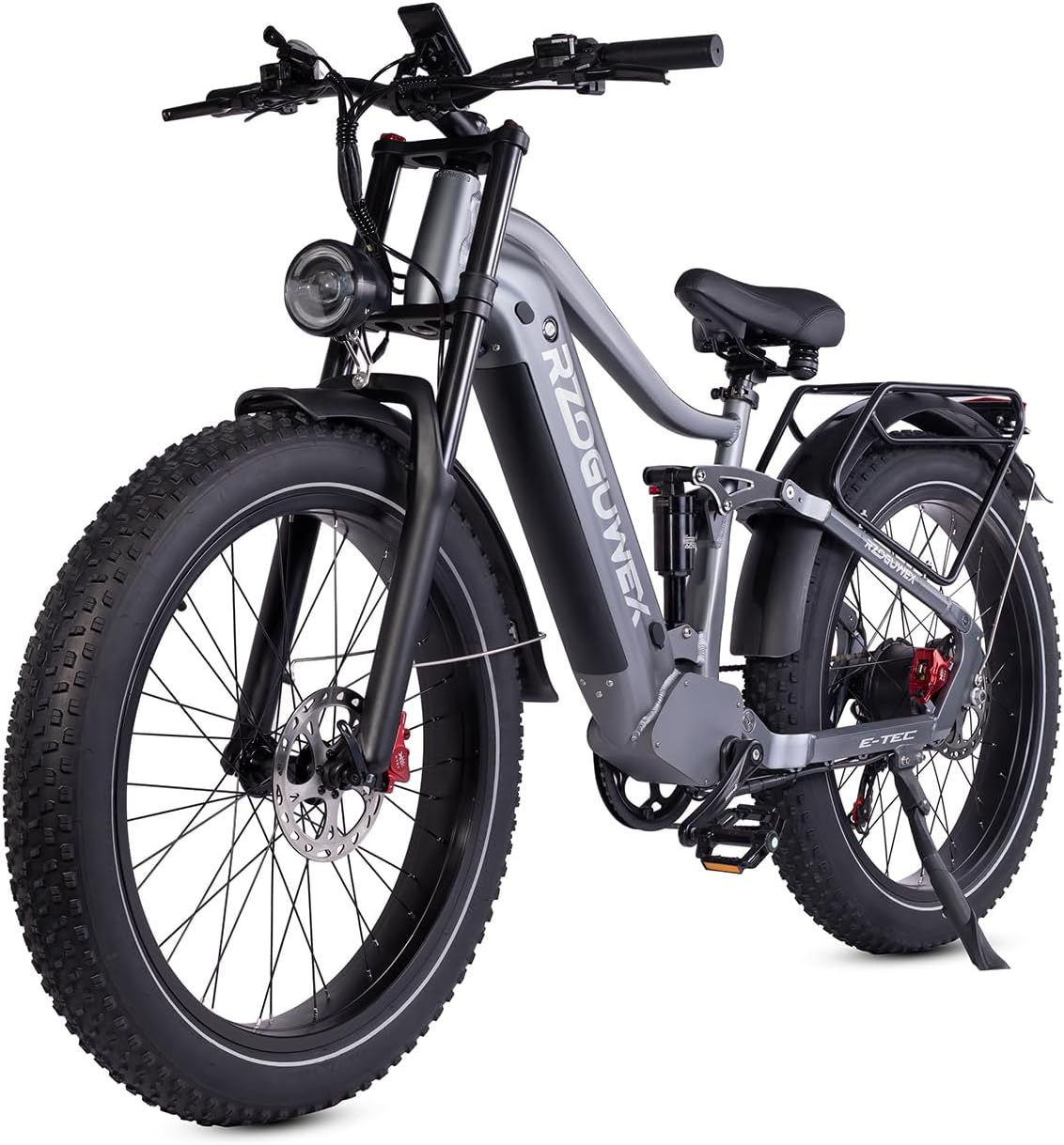 Electric Bicycle，26 Inch Off-Road E-BIKE for Adults with 48V 25AH Detachable Lithium Ion Battery, 7 Speed with Dual Hydraulic Disc Brake and Dual Shock Absorbers (Black)