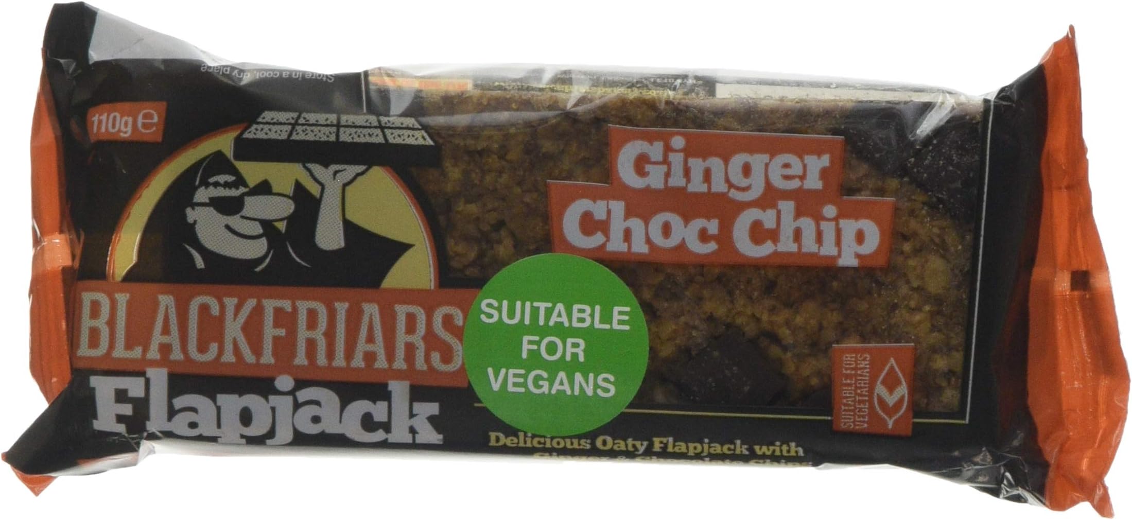 Blackfriars Flapjacks, 110 g, Ginger Choc Chip, 25-Piece