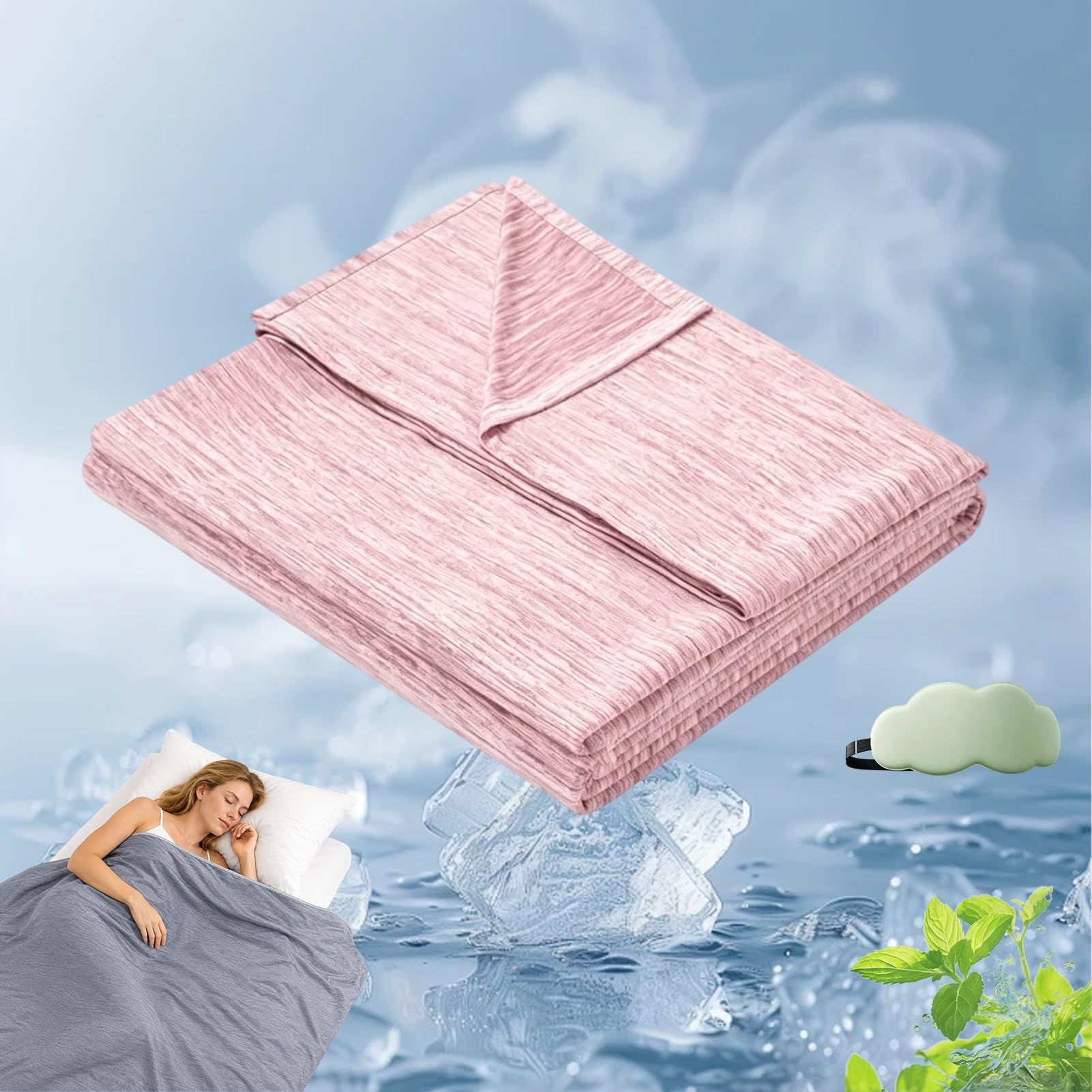 Couverture glacée pour dormir sans transpirer la nuit en été