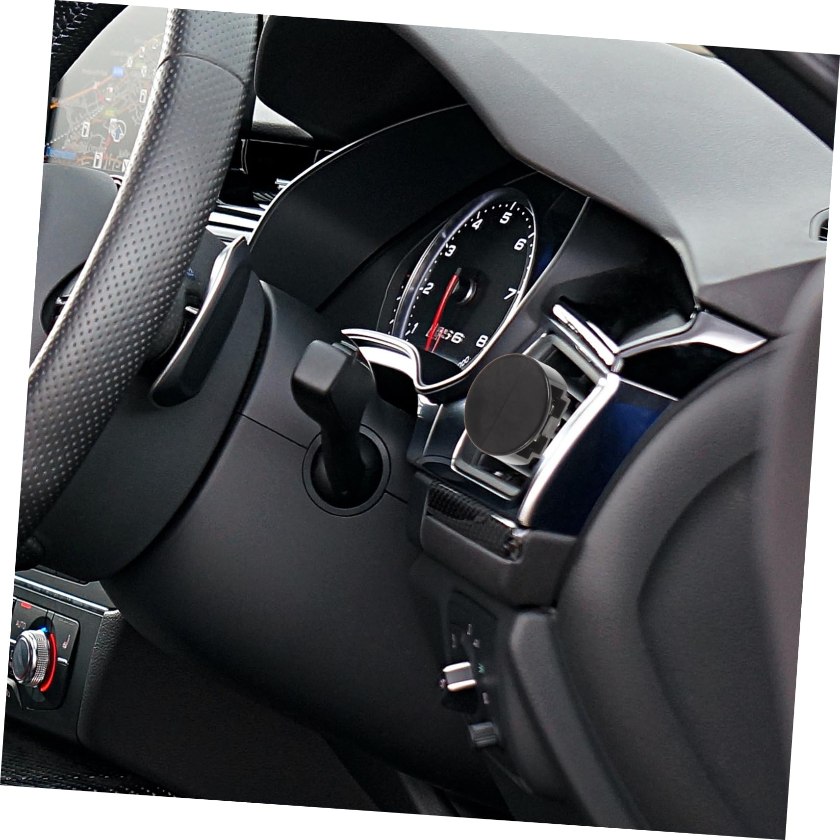 TOPBATHY Clip per Profumatore Auto in Plastico Nero Fermo Saldo Design Semplice e Texture Fine Accessori Interni Auto per Vacanze Estive