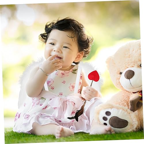 Miniatura 8 de LIFKOME 1 juego de alas de ángel Cupido alas de ángel accesorios de disfraz de ala de ángel para bebé, disfraz de Cupido para bebé, disfraz de niño