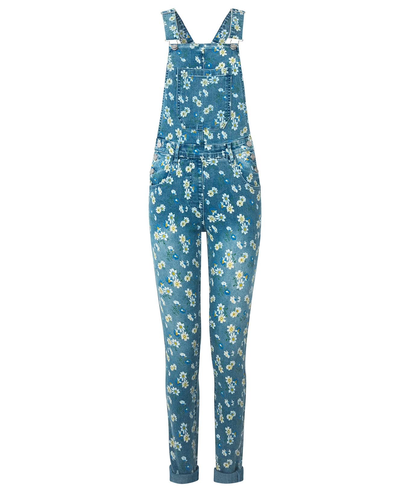 Joe Browns Daisy Salopette en Jean Motif Floral Femme
