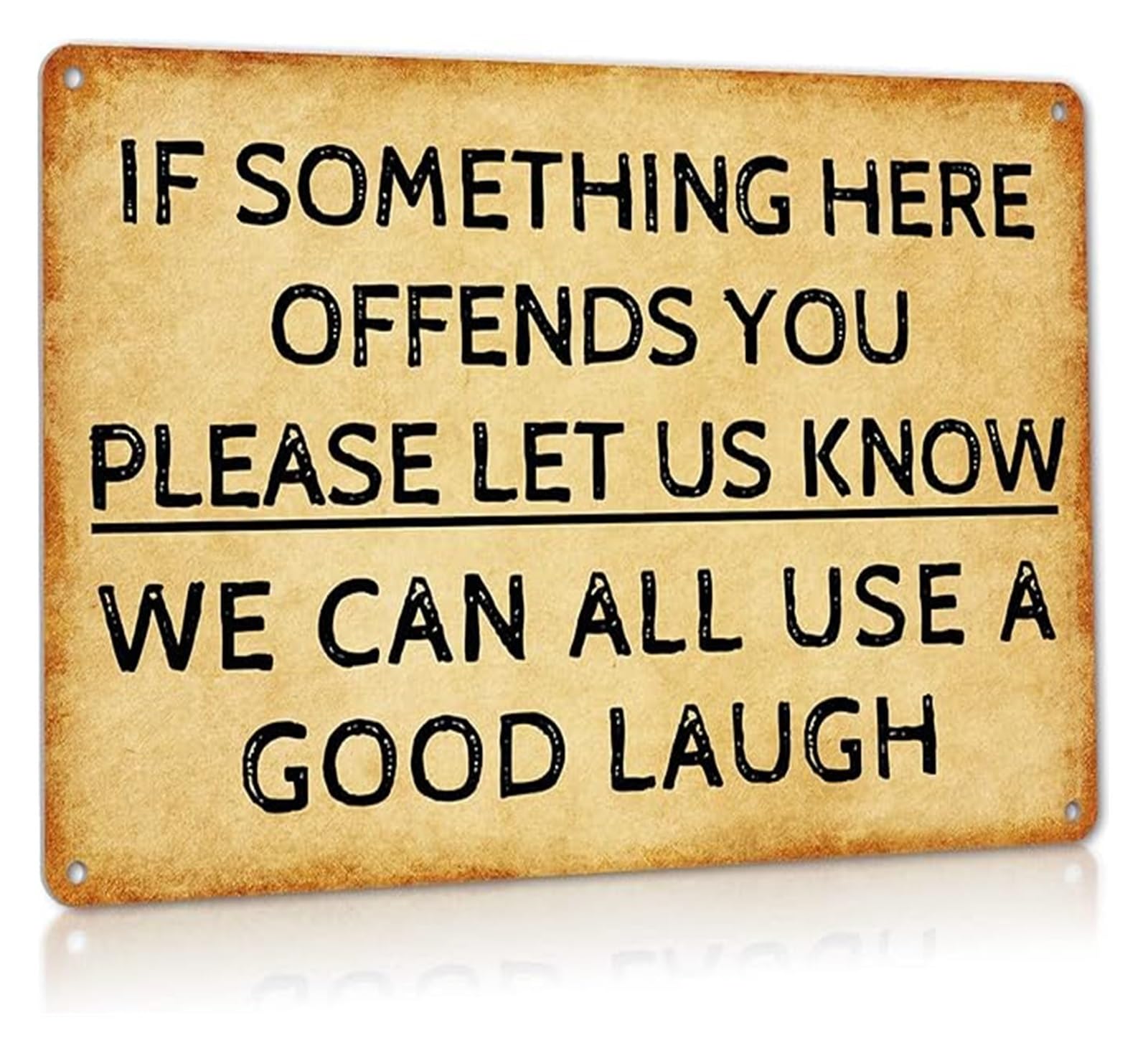 PKNVKZIDK Witty Man Cave Metal Sign Hilarious Bar Decor Aluminum Tin Sign for Garage Wall-Art 8 X 12 in
