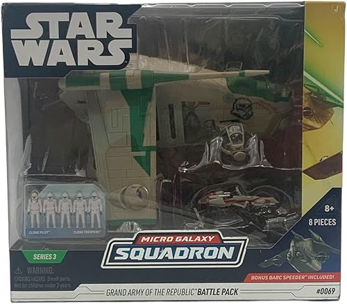 Miniatura 1 de Star Wars Grand Army of The Republic Battle Pack LAAT Gunship Micro Galaxy Squadron 4 Different Versions - Randomly Selected by Seller