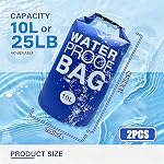 2 Packs Universal Pool Ladder Poids - 500D PVC Poids de l'étape de la piscine imperméable, 10L Sacs à sable pliables Poids pour piscine à l'extérieur Poids de l'escalier de piscine, sable de remplissage facile et rapide