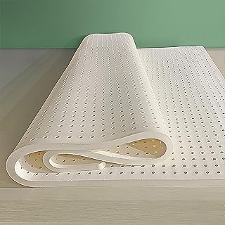 Queen 1-Zoll-Matratzenauflage aus 100% Naturlatex – Premium-Futon zur Druckentlastung für ultimativen Komfort, 2,5 cm dick, ideal für den Hotel- und Heimgebrauch, 90 x 200 cm