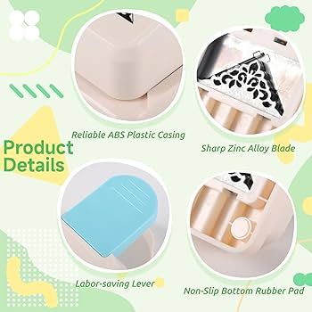 Amazon.co.jp: Tideme 大型クラフトコーナーパンチ 三角形の花柄