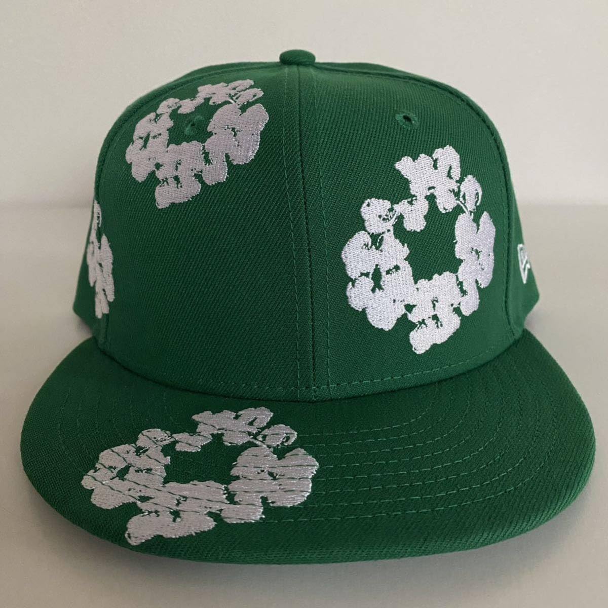 Amazon.co.jp: Denim Tears NEW-ERA Cotton Wreath Cap Green 7 58 