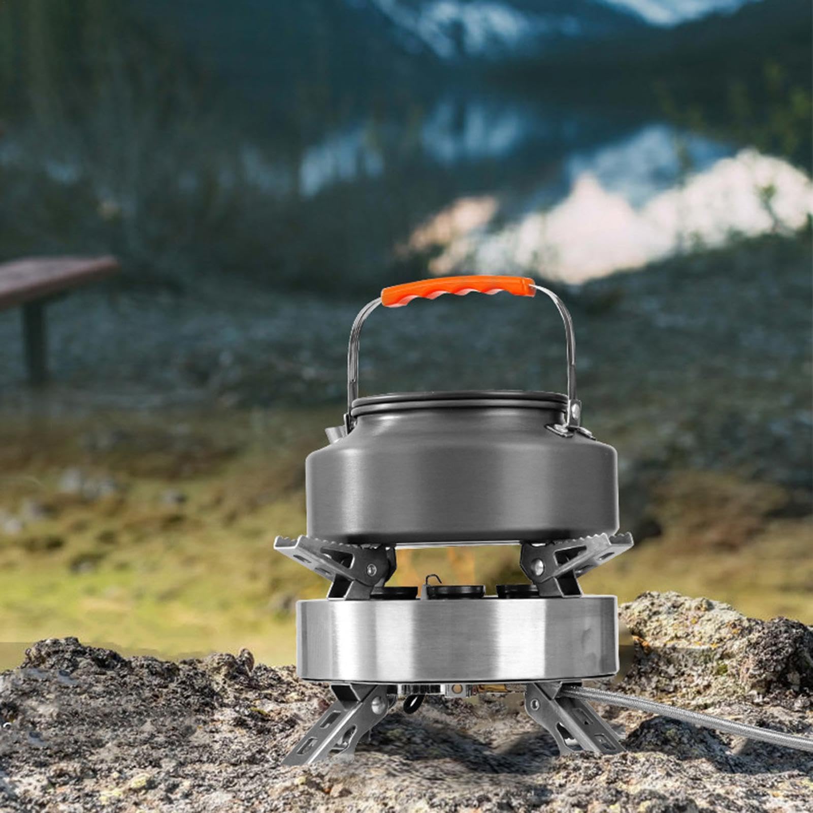Brûleur de camping, poêle à cuisson portable Brûleur de cuisson extérieure | Cuiseur de camping, équipement de en plein air pour la randonnée, le talonnage et le pi