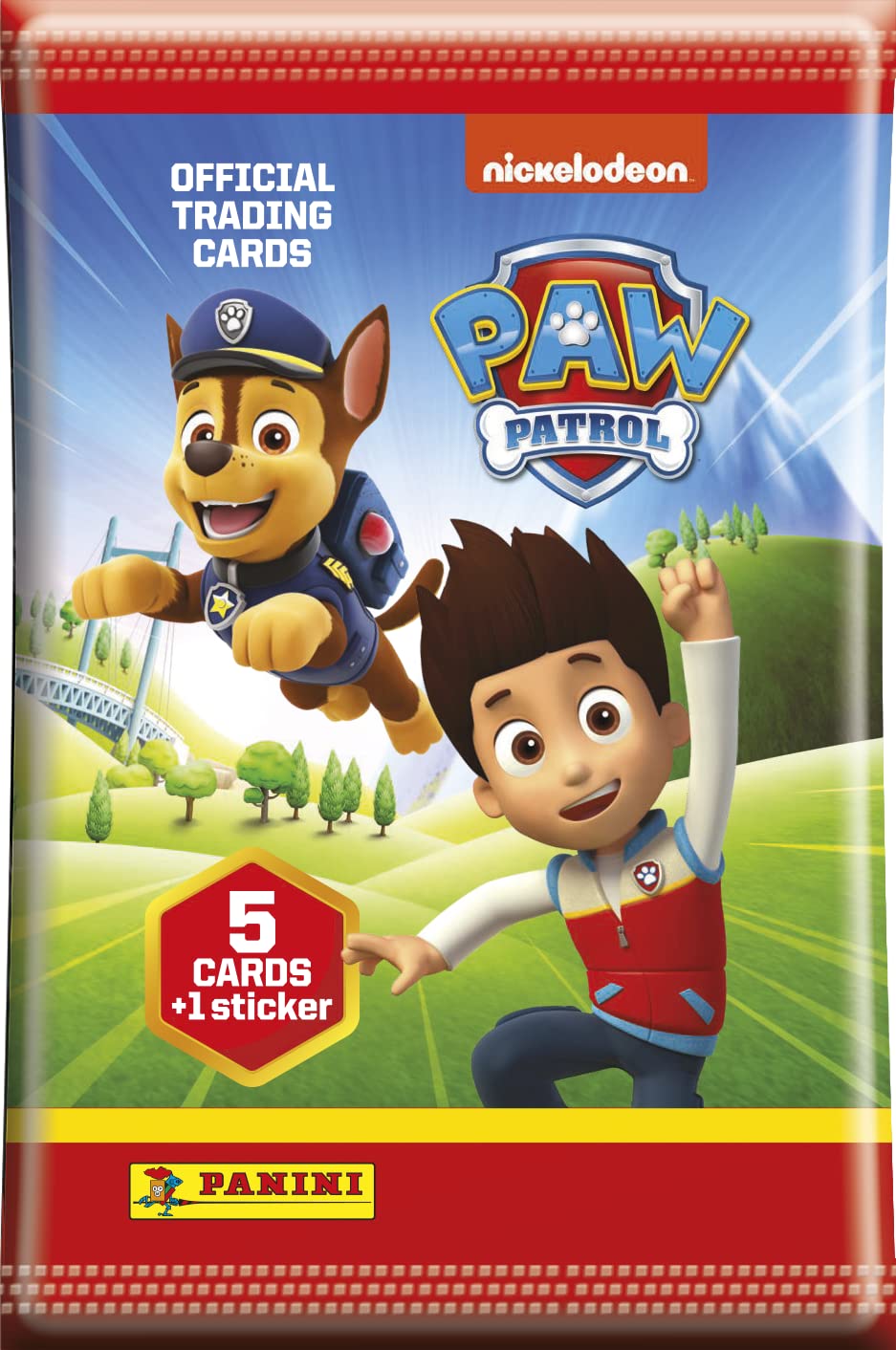 Panini Patrulla Canina – Blister De 5 Sobres De Cartas Coleccionables, 25 Tarjetas Y 5 Pegatinas, 120 Cartas Y 20 Pegatinas En Total