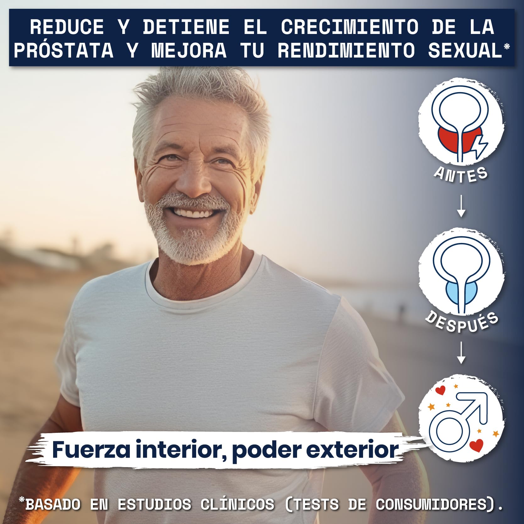 Pack Salud Masculina | Potencia, Energía y Bienestar Diario en 2 Botes | Saw Palmetto, Maca, Ginseng, Ginkgo Biloba y Muira Puama | Salud Prosta y Ayuda Regulación Urinaria | Vigor Natural | 2x30 Cáps