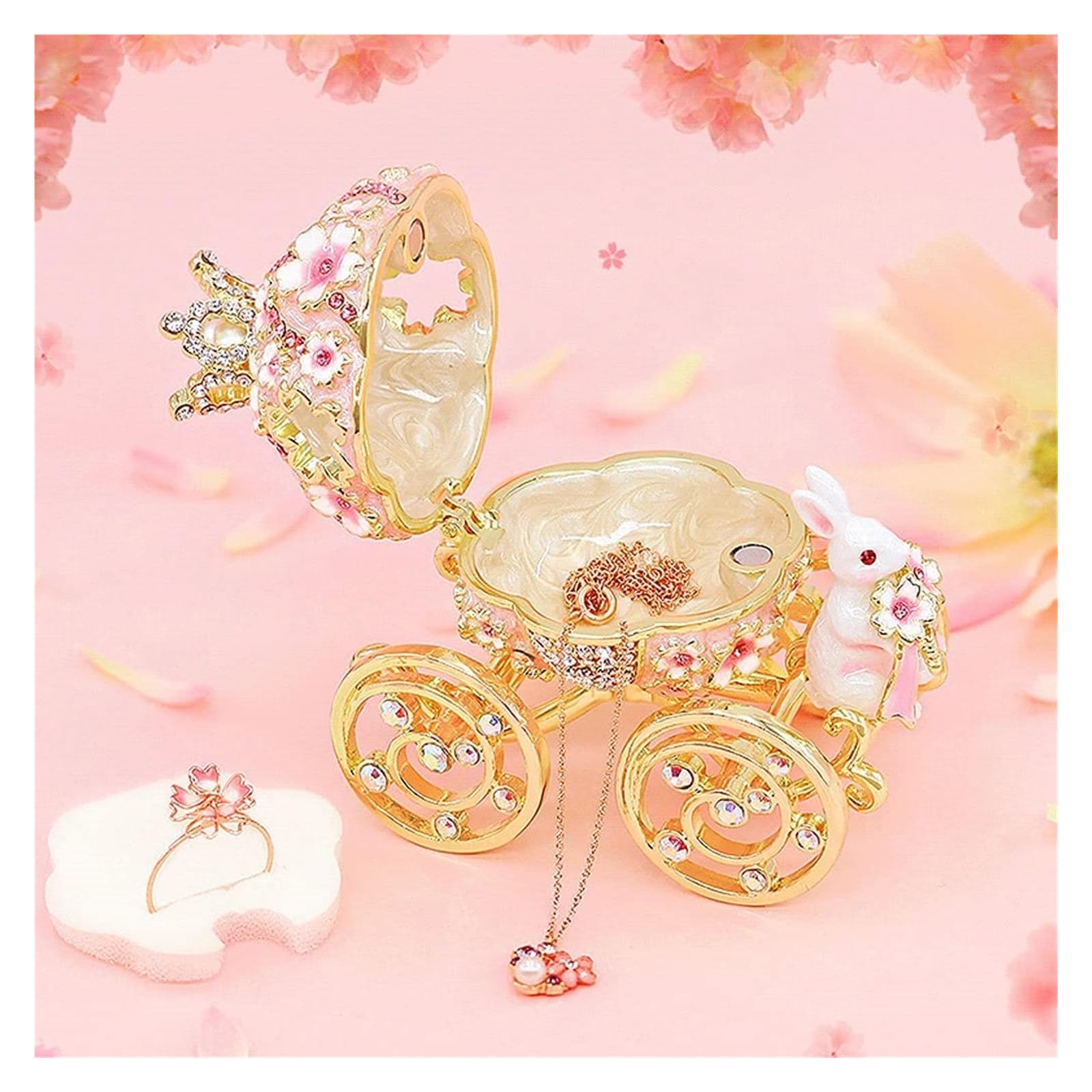 Happy Egg ジュエリーケース ピンク Amazon.co.jp: ジュエリー収納 ハイエンド ジュエリー ボックス ピンク