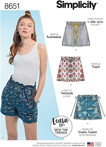 Simplicity Patrones FALDAS Y PANTALONES A (A (6-8-10-12-14-16-18)