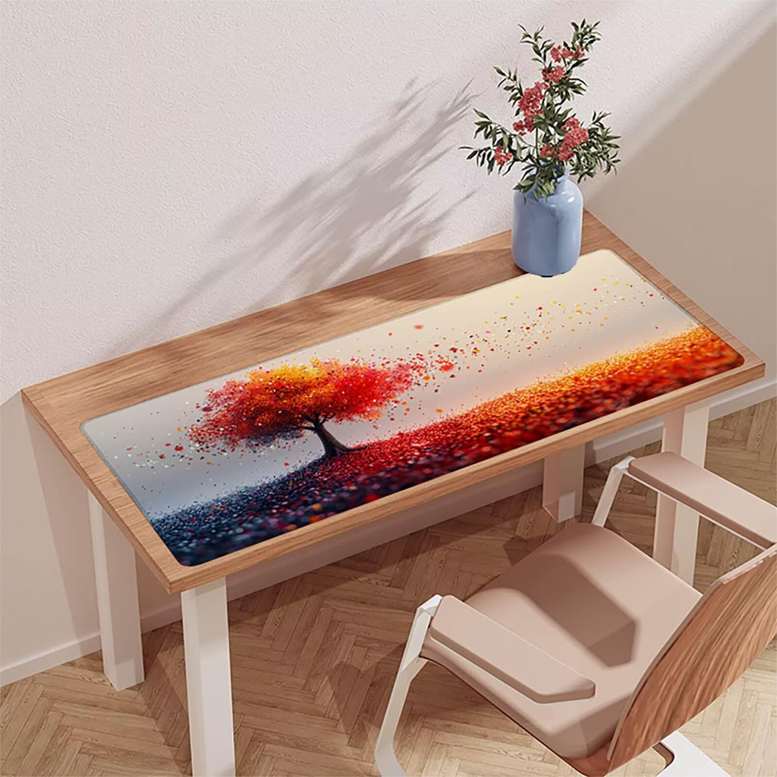 Czerwona podkładka pod mysz do gier, podkładka pod mysz XXL 1200x600x3mm, mata na biurko ze zszytymi krawędziami, podkładka pod mysz poprawia dokładność i szybkość, akcesoria biurowe, prezent dla