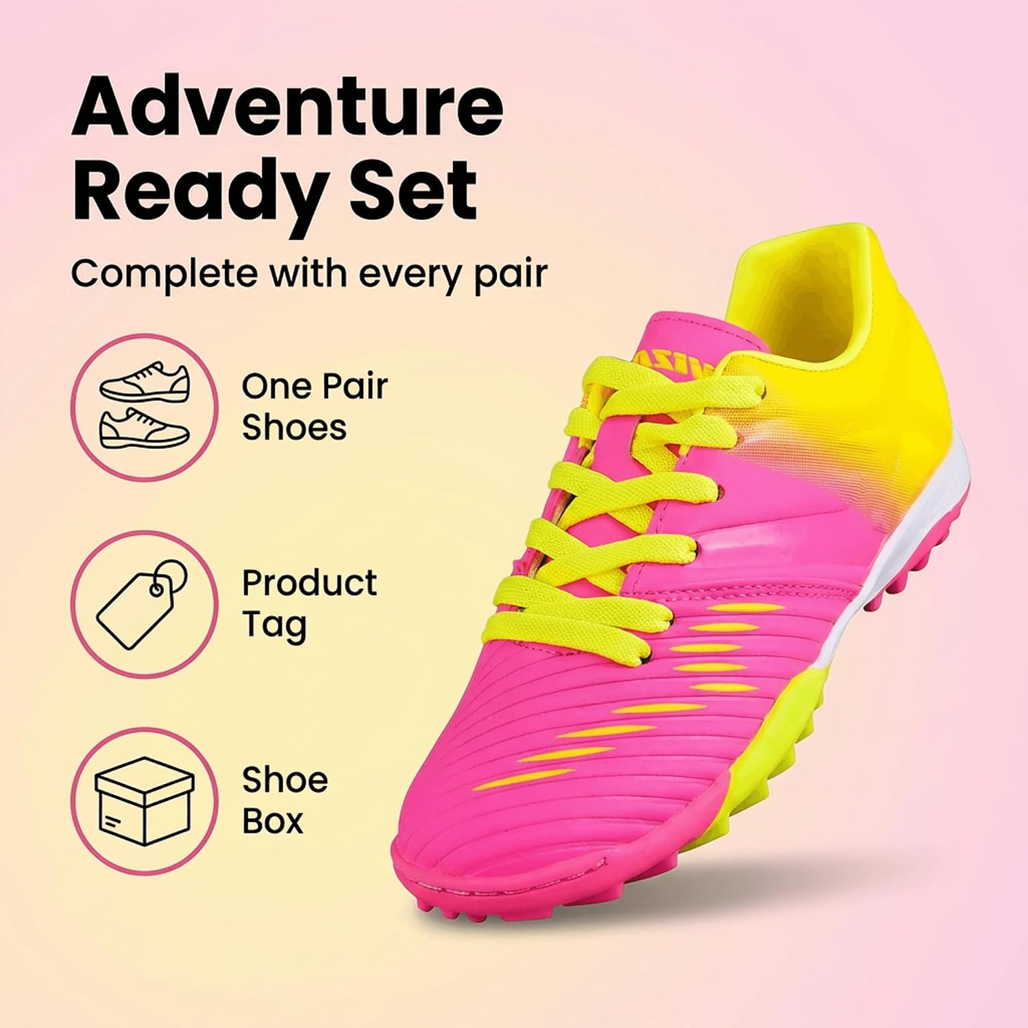 Vizari Liga Turf Soccer Shoes for Boys and Girls | Durable Polyurethane Sole with Crafted Rubber Out Sole for Superior Grip and Performance Across All Surfaces | Stylish Youth Football Footwear
