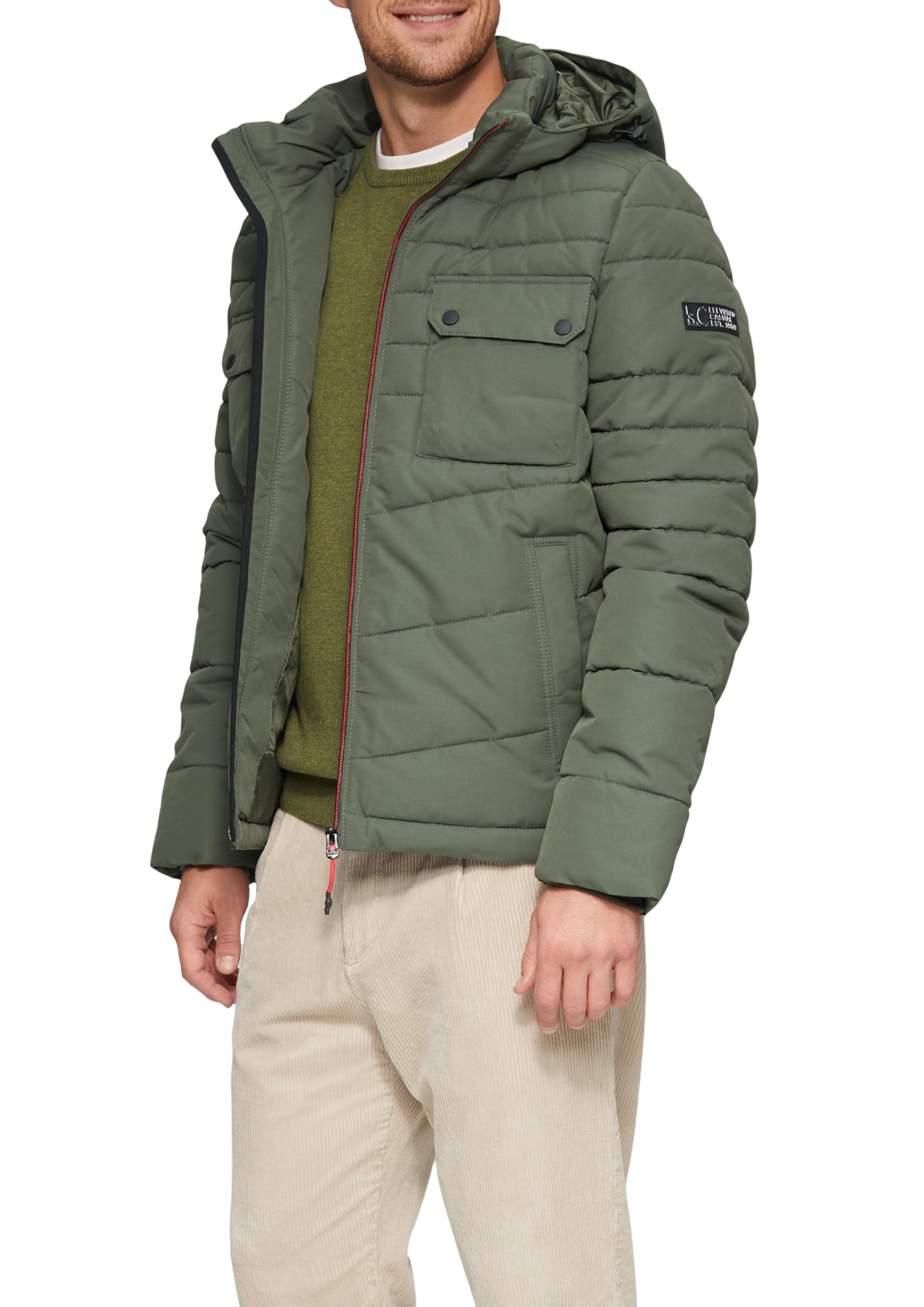 s.Oliver Gesteppte Jacke mit abnehmbarer Kapuze
