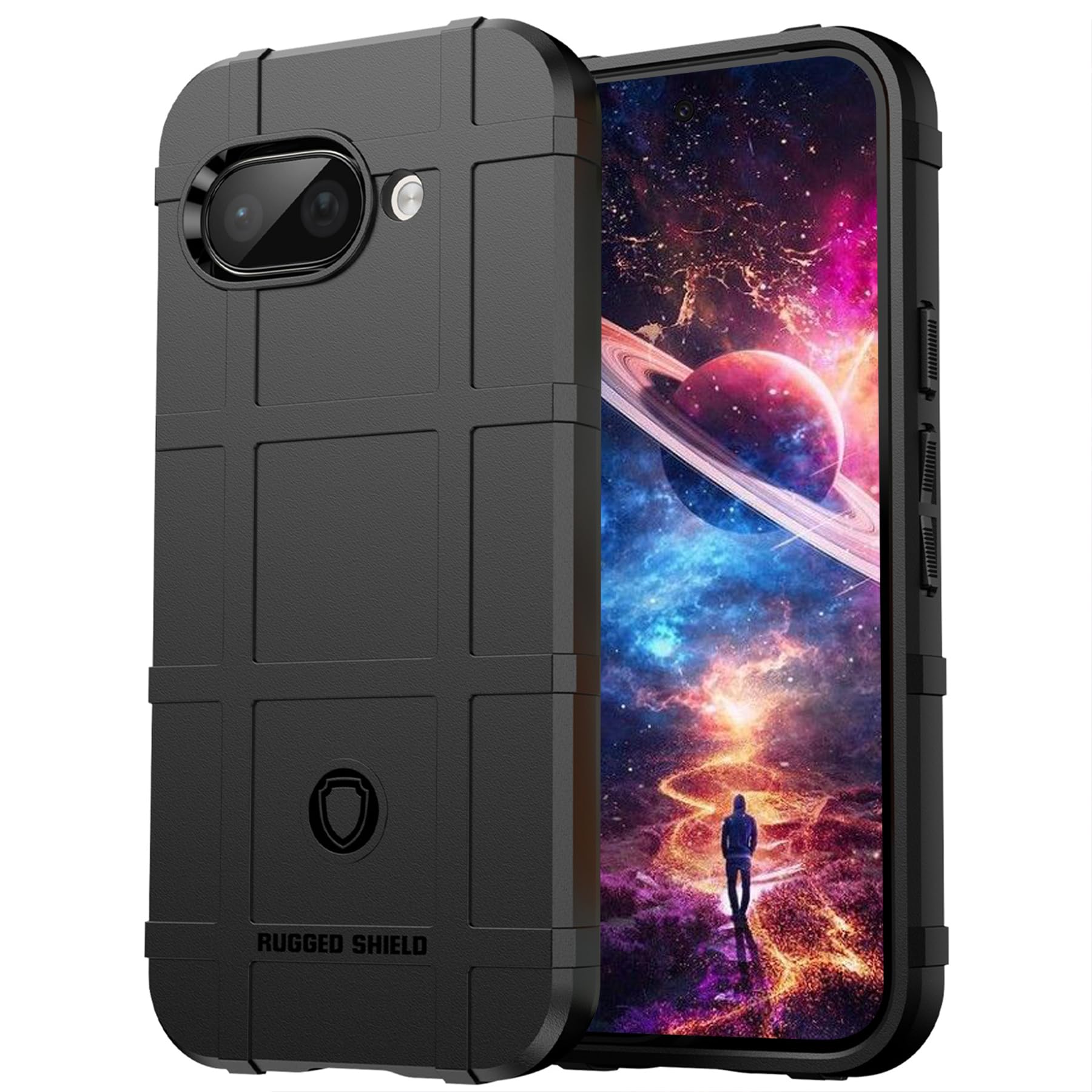 Ysnzaq Armor Case for Google Pixel 9a, Military Grade Shockproof Rugged Durable & Slim Design Protective Phone Cover for Google Pixel 9a HD Black
