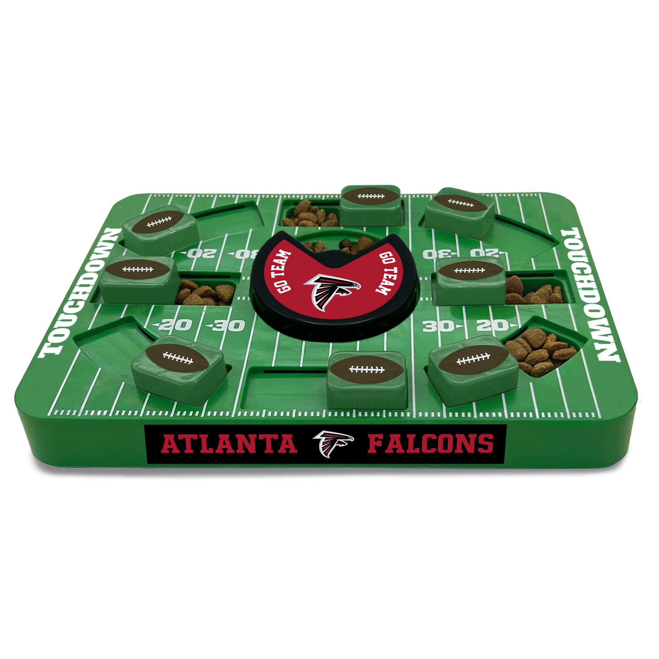 Pets First NFL Atlanta Falcons Large Puzzle Toy for Dogs, Slow Feeder Board for Pets, New Bigger Size, Interactive Doggie Treat Toy
