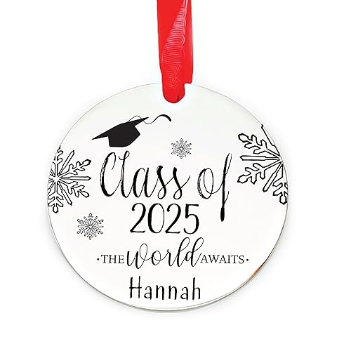 Class Of 2024 Ornament Personalized Graduation Christmas Ornament 2022 Ornament Christmas Graduate College Graduation High School Graduate 2023 2022