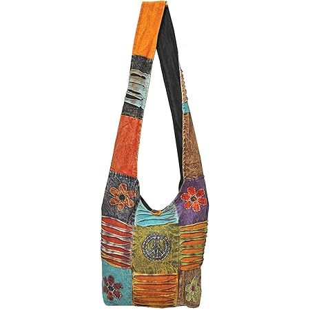 Boho Hippy Sling Bag Hippie Beach Handbag Shoulder Festival Retro 60's ...