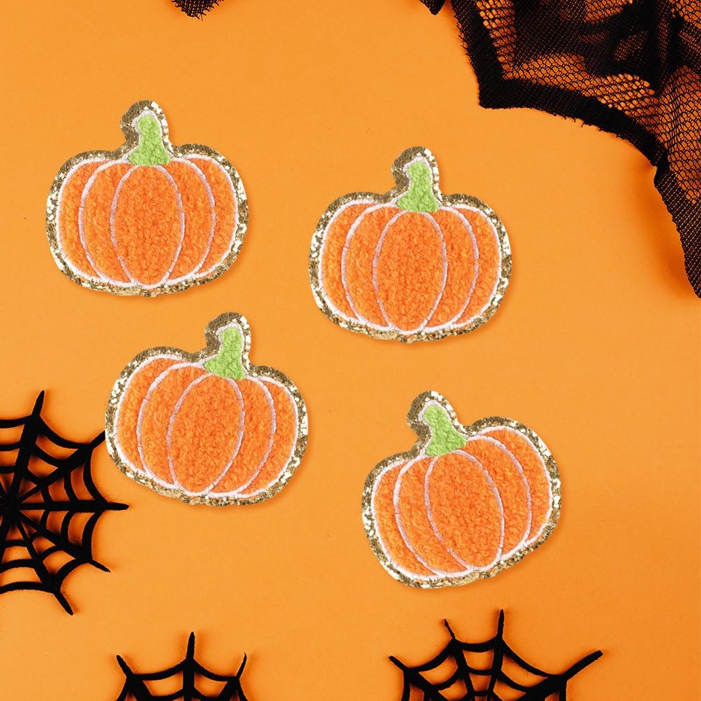 SEWOART 14pezzi Toppe Termoadesive Ricamate Zucca Per Halloween Decorazioni Per Abbigliamento e Riparazioni Patch Stoffa Per Fai Da Te e