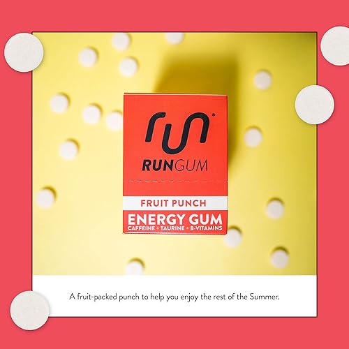 Vista 21 de RUN GUM Cinnamon Energy Gum 50 mg de cafeína, taurina y vitaminas B por pieza, 24 piezas (paquete de 12), 2 piezas = 1 café o bebida energética, sin