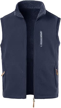 MeiLayM Herren Fleecejacke Mit Stehkragen - Warme Winterjacke Im Zopfmuster