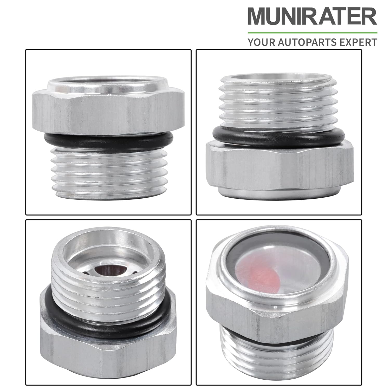 munirater Oil Level Sight Gauge Replacement for 6665915 Replacement for 743 773 863 864 S175 T250