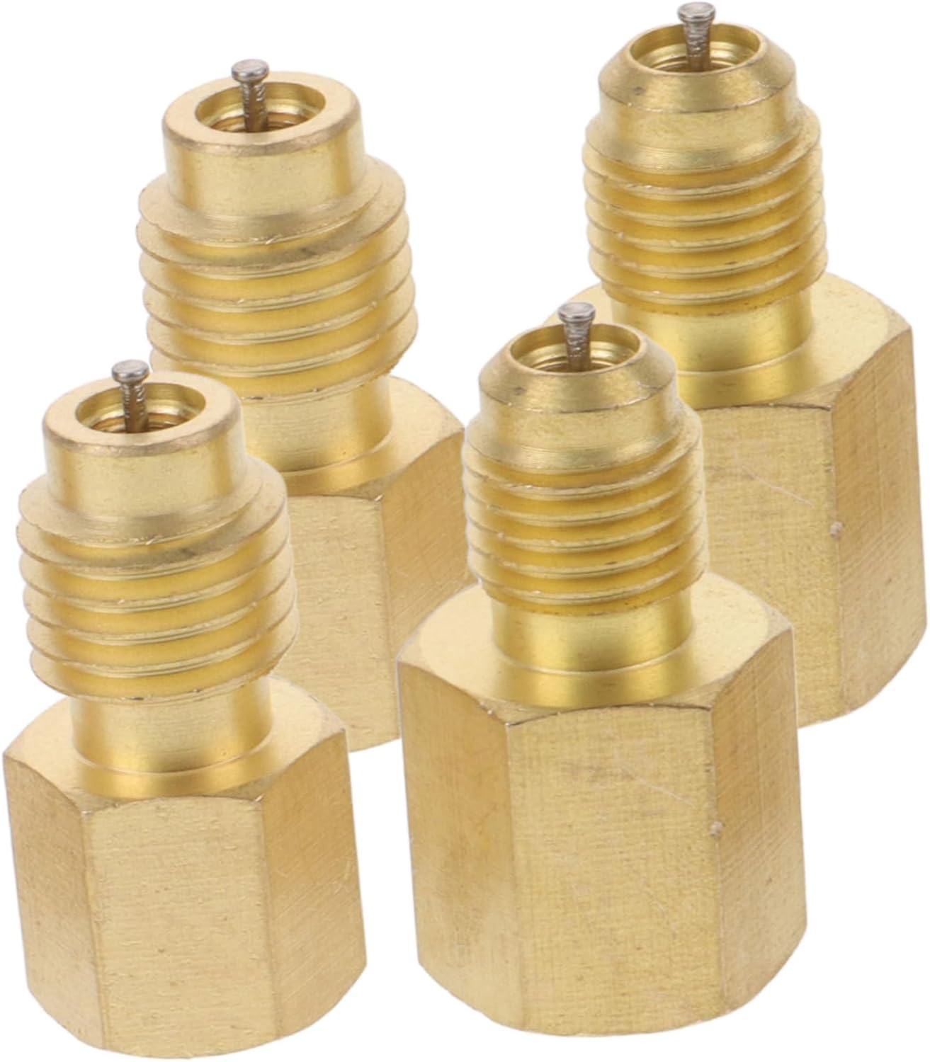 Outanaya 2Pairs Car Adapter Refrigeration Fittings Durable Automotive Air Conditioner Connectors for Efficient Installation Compatible with Various Car Models Easy to Use