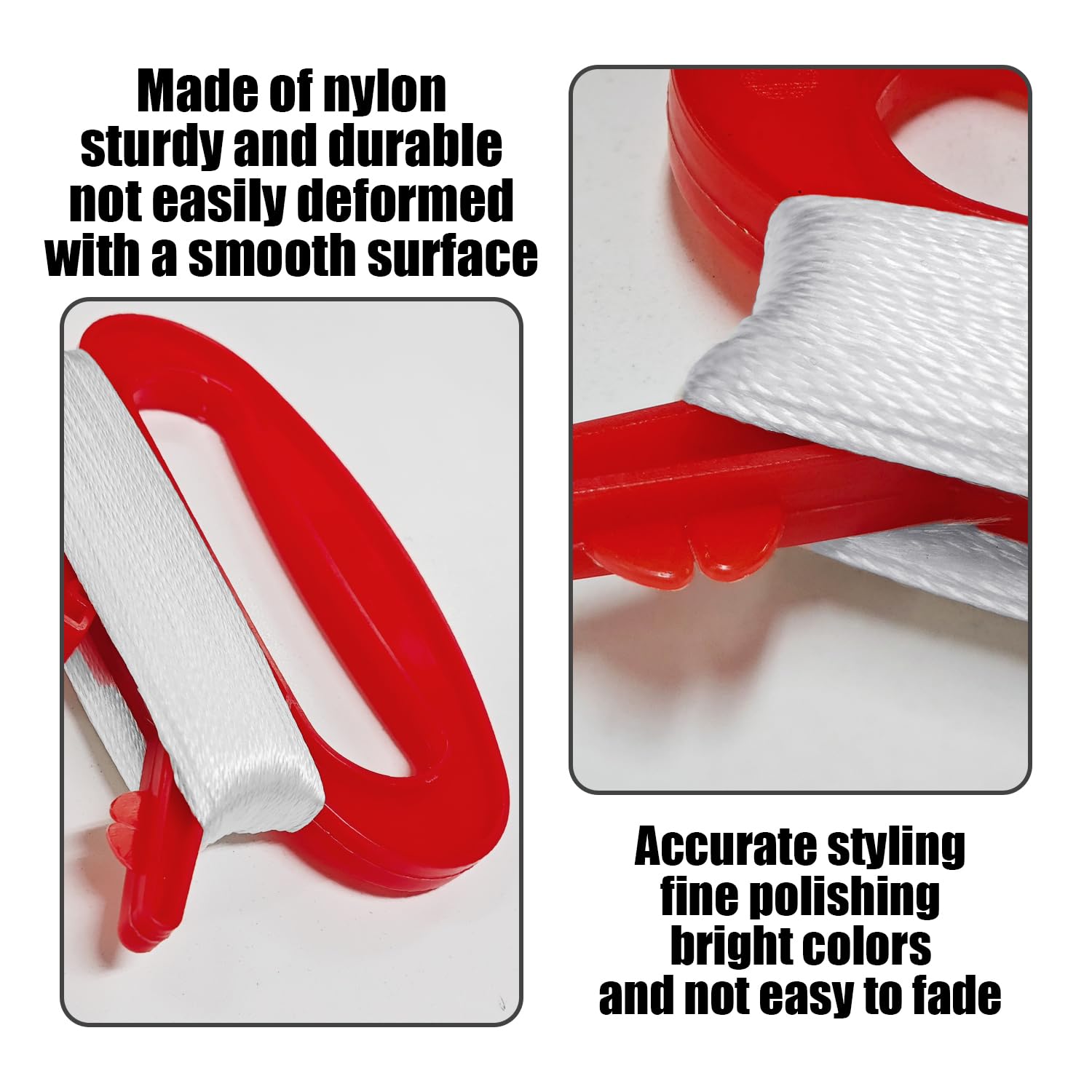 Flying Hoofer Avvolgitore per aquiloni, per adulti e bambini, diametro 18 cm, corda ad alta resistenza con connettore, manico grande, blocco di sicurezza, avvolgicavo per aquiloni per volare e