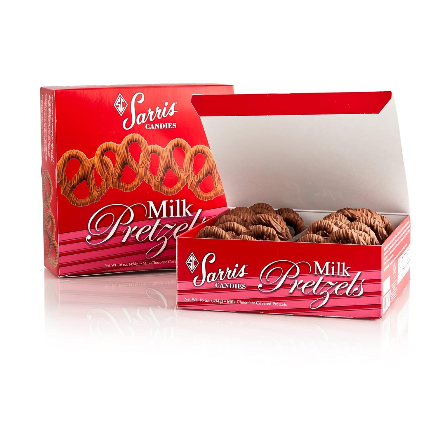 Sarris Candies, Pretzel Box Milk Chocolate, 16 Ounce