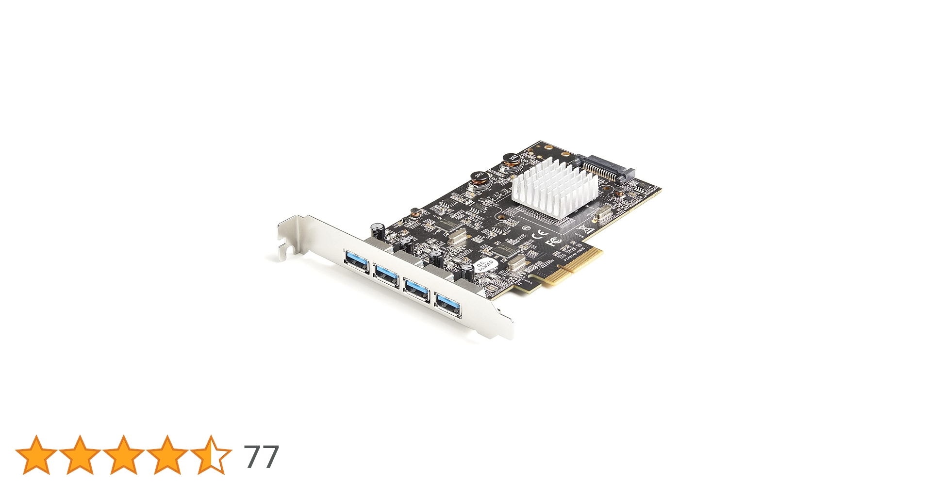 StarTech.com USB-A増設 PCIe PEXUSB314A2V2 4ポート10Gbps USB-A増設PCI Expressインターフェースカード