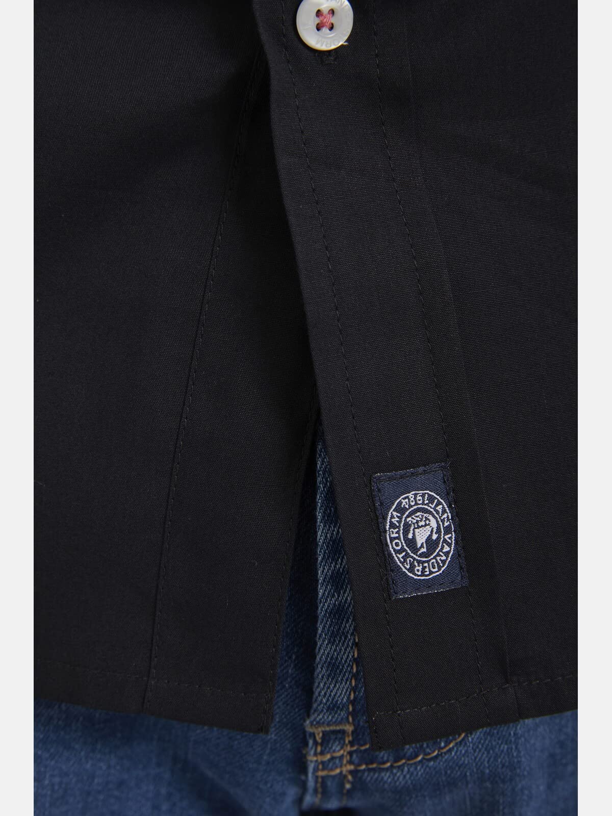 Jan Vanderstorm Herren Kurzarmhemd Snofred | mit Aufnähern und Druckmotiven, Brusttaschen, 100% Baumwolle-Popeline, Freizeithemd, kariert, große Größen Gr. L-7XL