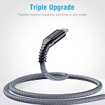 Type C Cable Fast Charge 10Ft Long USB C Charger Cord for Samsung Galaxy S10/S9/S8/Note/9/8/LG/Google Pixel/Motorola/PS5/Nintendo Switch/Kindle Fire USB A to USB-C Braided Phone Charging 2Pack 10 ft