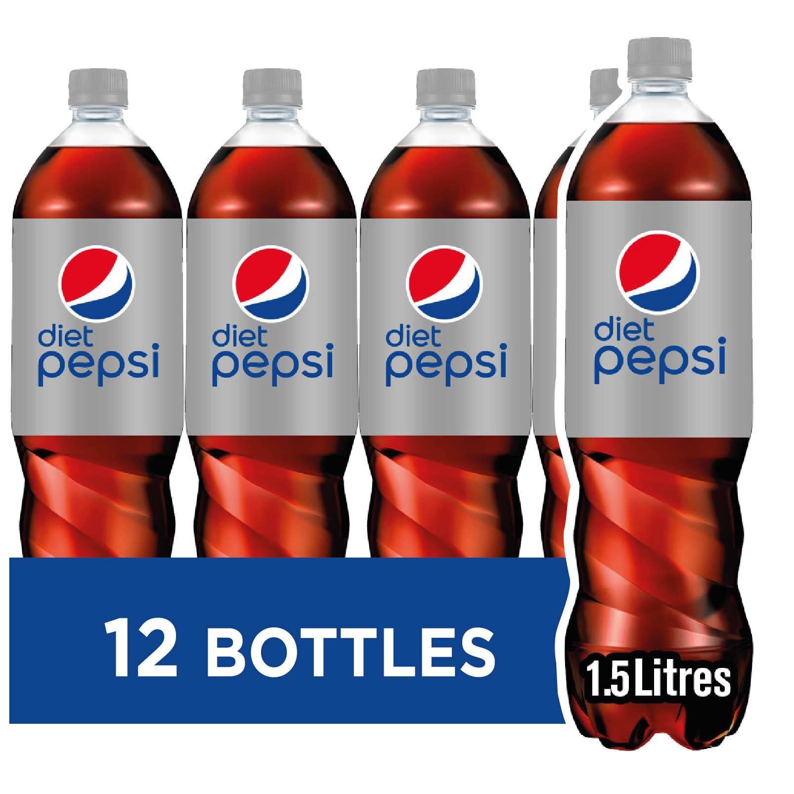 PepsiDiet Cola, 1.5L (Pack of 12)