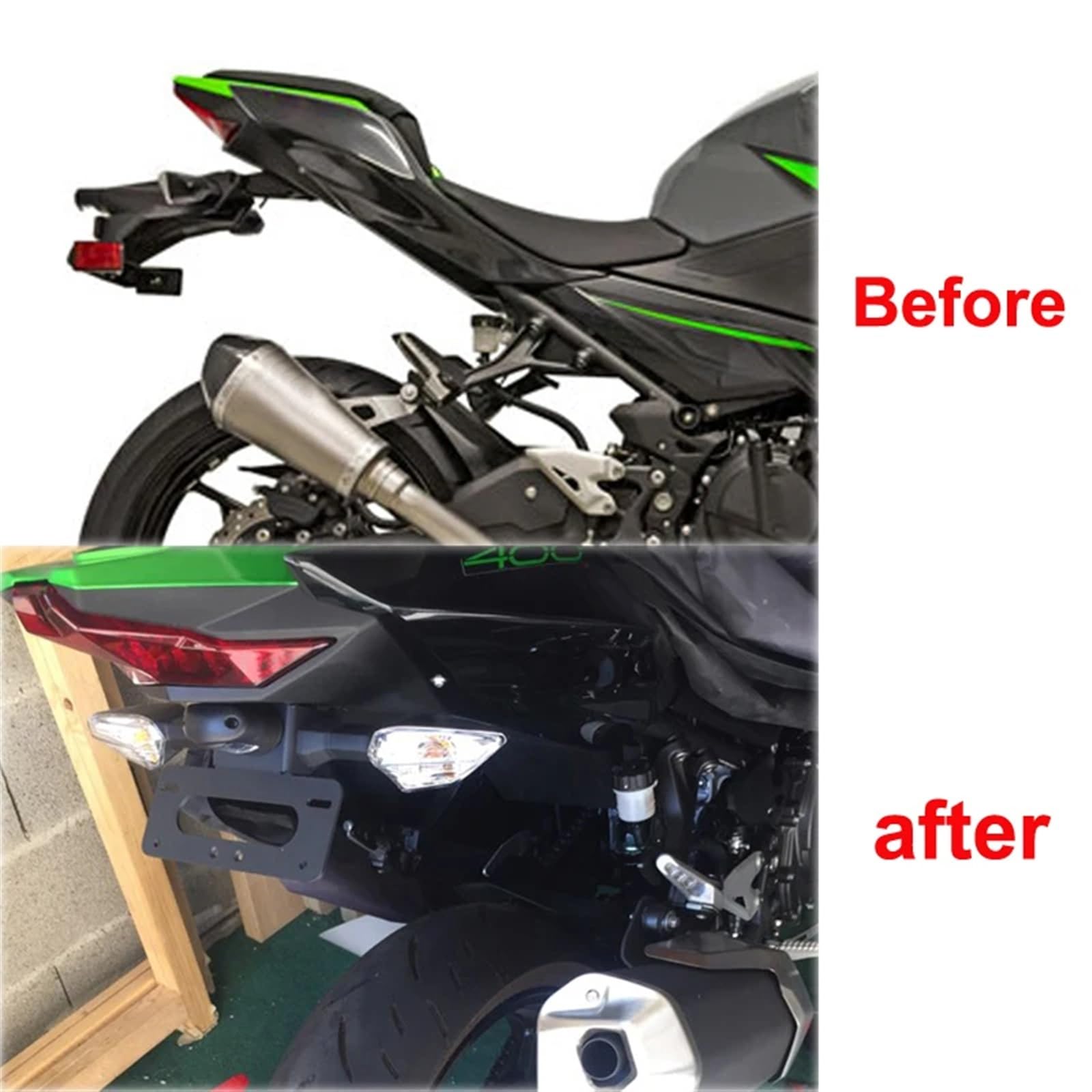 Kentekenplaathouder Kawasaki EX300 Ninja 300 2012-2017