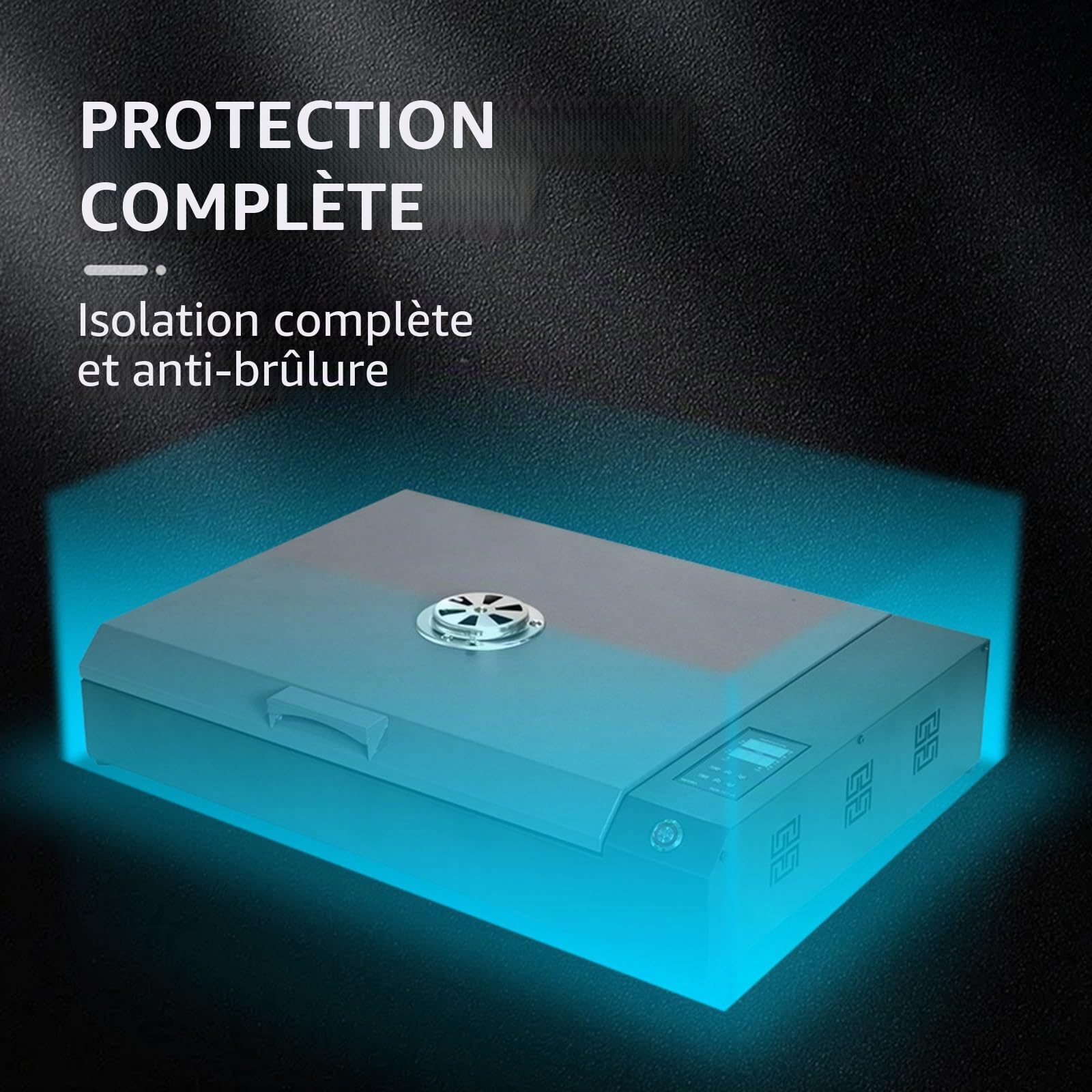 Four DTF 930 W - Séchage Par Double Chauffage,Format 40 X 32 Cm (15,7 X 12,5 Pouces), Avec Contrôle De Température Et Minuterie, Séchage Et Durcissement Des Films DTF A3/A4/A5, Chauffage Uniforme