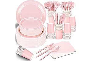 Pink Party Plates and Cups and Napkins Sets for Unforgettable Gatherings