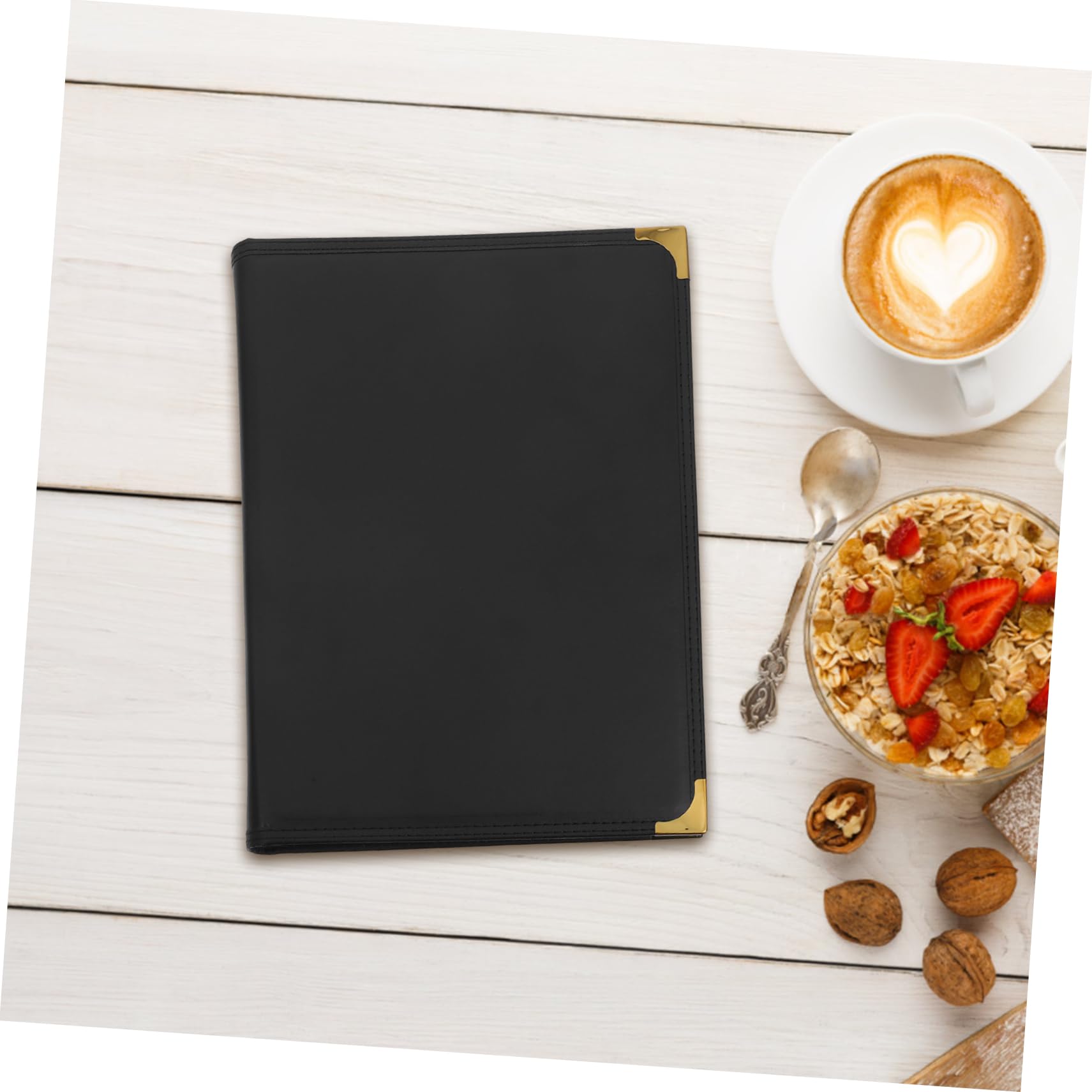ABOOFAN Carpeta de Menú de Pvc Transparente, Portada Resistente al Desgaste, Diseño Multifuncional para Hoteles y Cafeterías, Adecuado para Cartas y Recetas