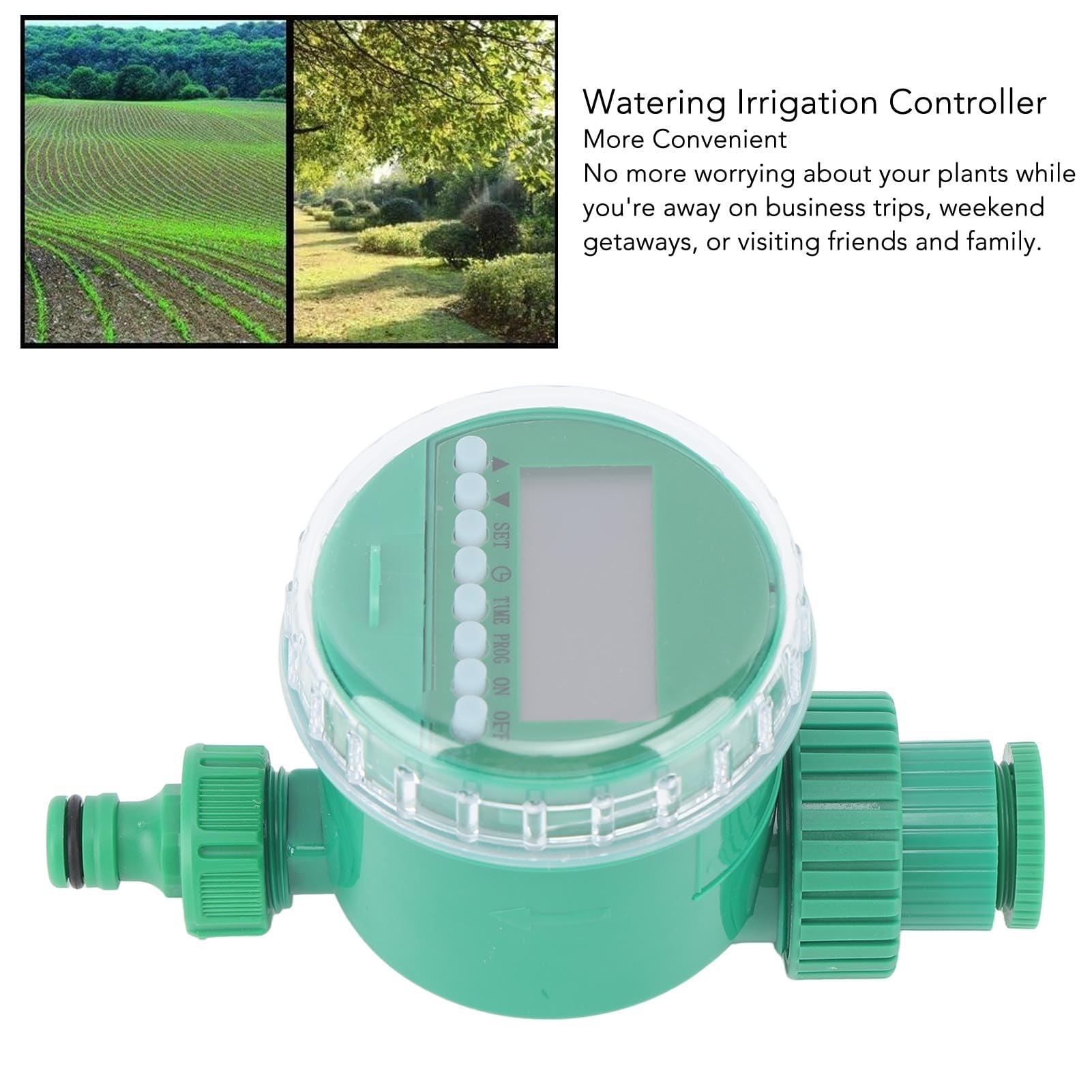 Temporizzatore Irrigazione, Timer Irrigazione a Batteria Facile da Programmare, Irrigatore Automatico per Giardino, Prato e Tubo da Giardino