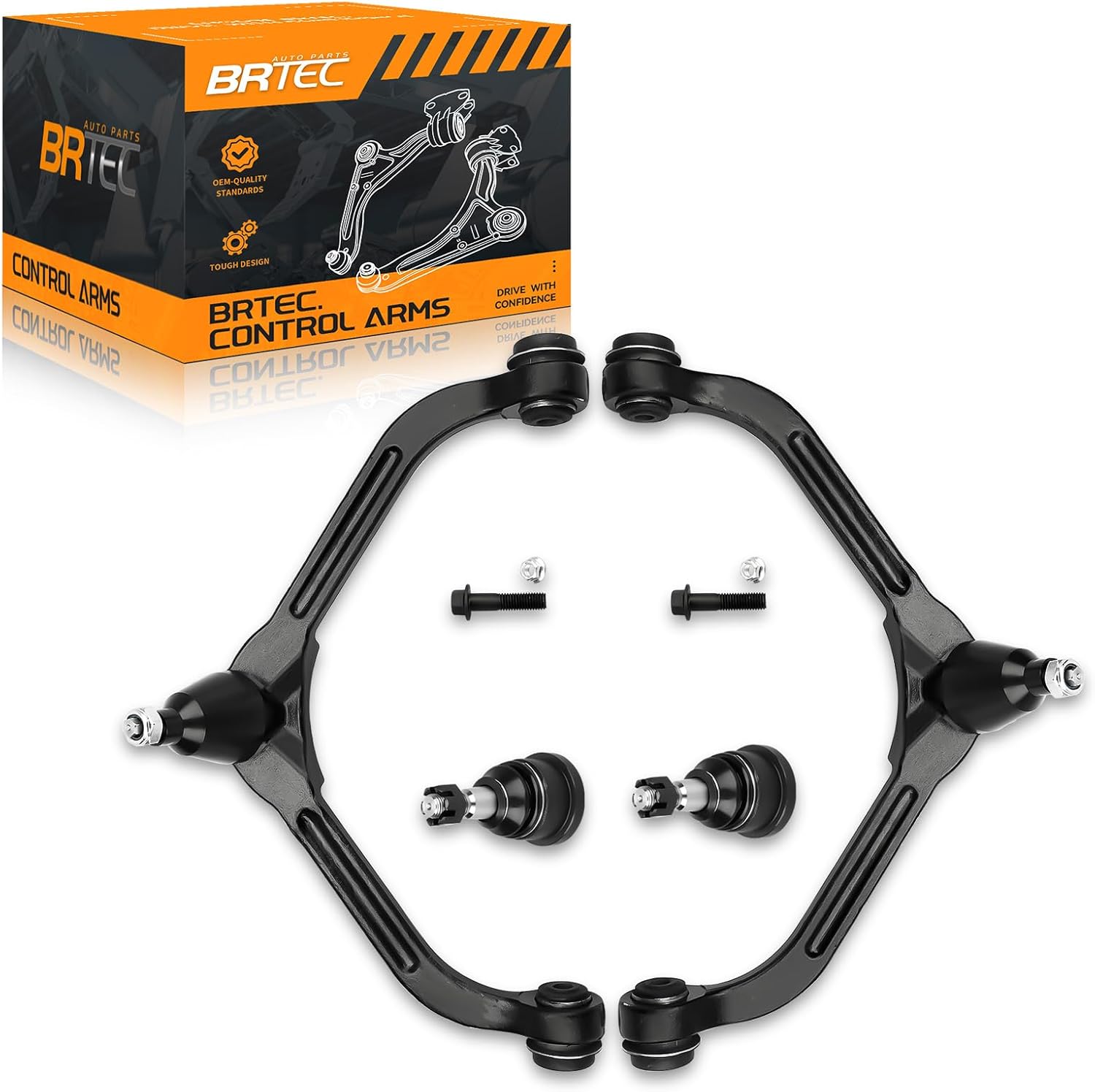 Front Upper Control Arms & Lower Ball Joints Compatible with Jeep Liberty 2005 2006 2007