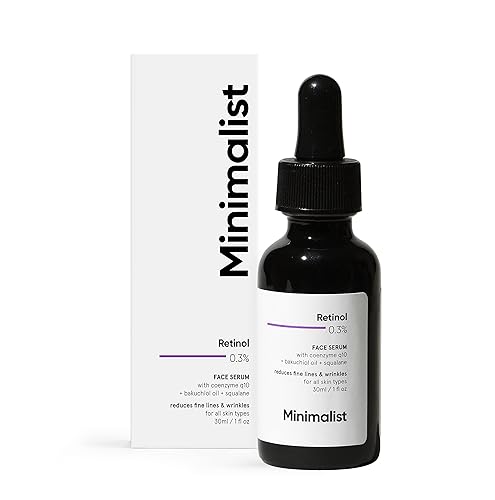 Minimalist 0.3% Retinol Serum with Bakuchiol Oil For Anti Aging