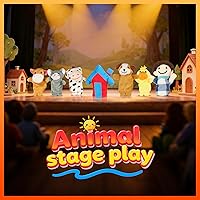 Vista 4 de RIY 10 marionetas de dedo de tiempo de cuentos – Old Macdonald Had A Farm Marionetas educativas para cesta de Pascua