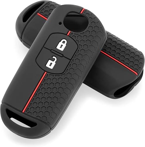 Silicone Car Key Cover Case for Mazda 2 3 6 CX-3 CX-5 CX-7 CX-8 CX-9 Axela Atenza 2 Button Remote Key Shell Protector Soft Anti-Scratch Key Accessories
