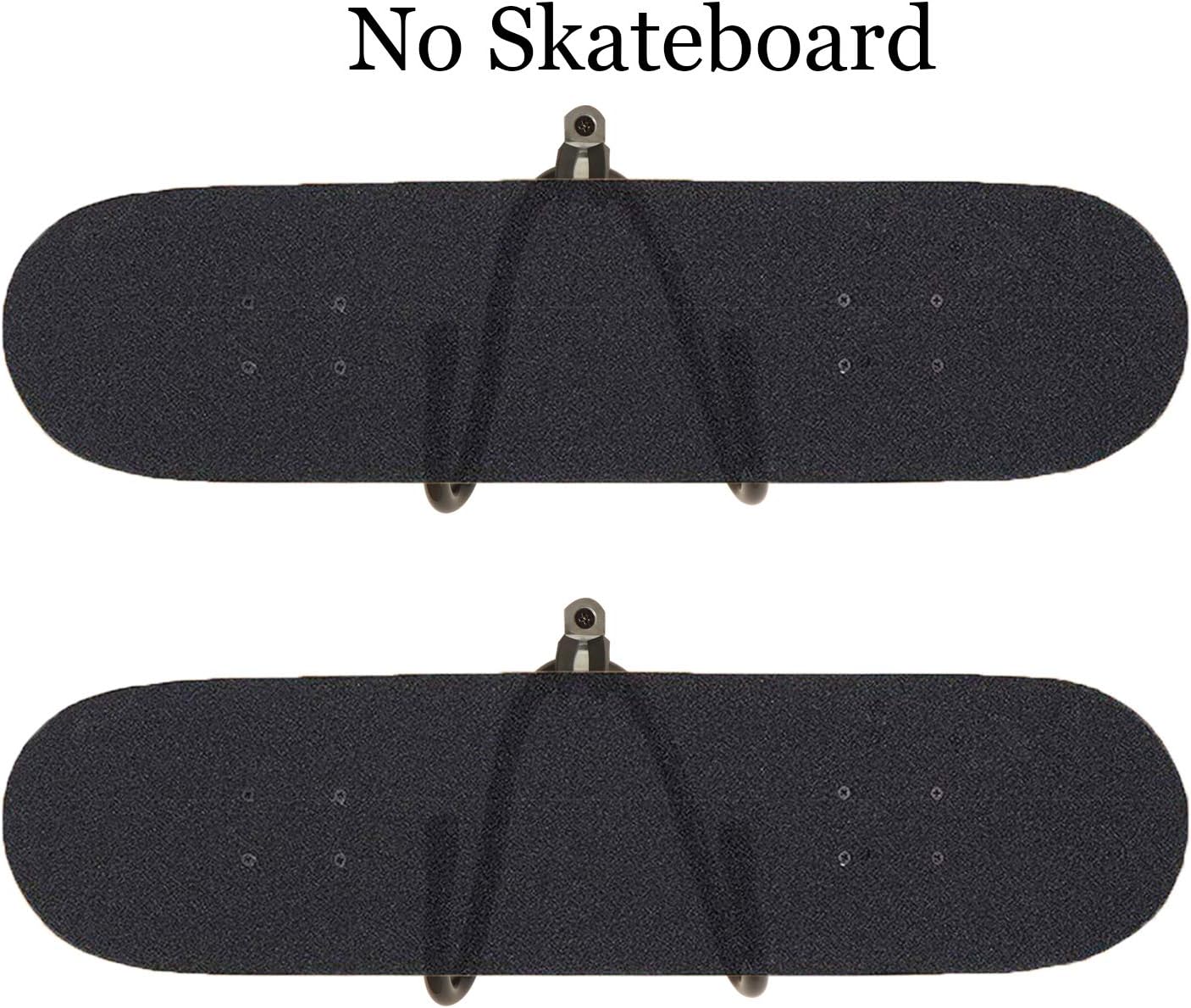 Kesywale Skateboard Wall Mount Adjustable Hanger Holder Hook Rack Display for Guitar, Skateboards, Longboards, Skis, Snowboards, Water Skis and More