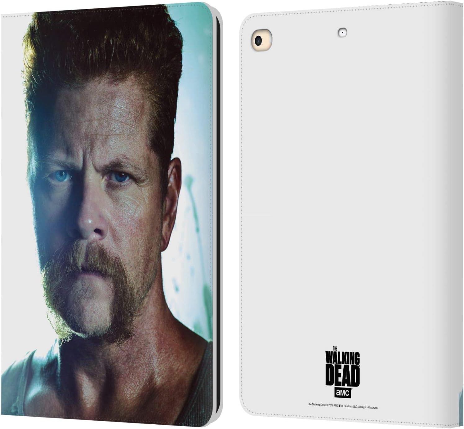 Head Case Designs Officially Licensed AMC The Walking Dead Carl Characters Leather Wallet Case Compatible with Apple iPad Air 2 (2014)